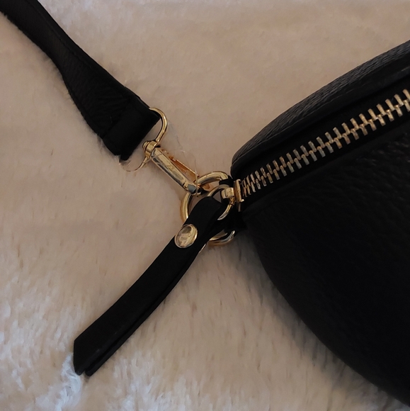 🌺 NEW Viola Castellani Italian Pebbled Leather Fanny/Waist Bag - Picture 6 of 14